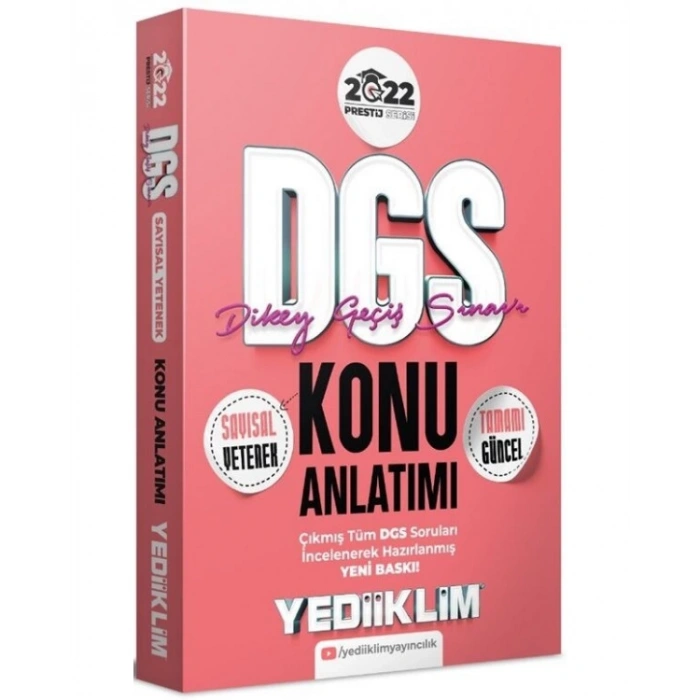 2022 DGS Prestij Serisi Sayısal Yetenek Konu Anlatımı