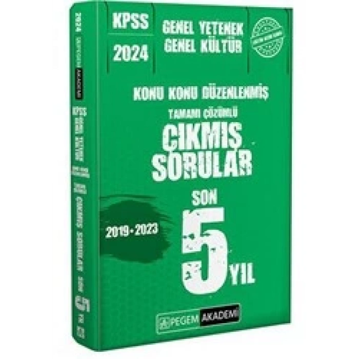 2024 KPSS Genel Yetenek Genel Kültür Konu Konu Düzenlenmiş Tamamı Çözümlü Çıkmış Sorular Son 5 Sınav