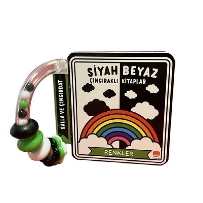 Siyah Beyaz Çıngıraklı Kitaplar Renkler
