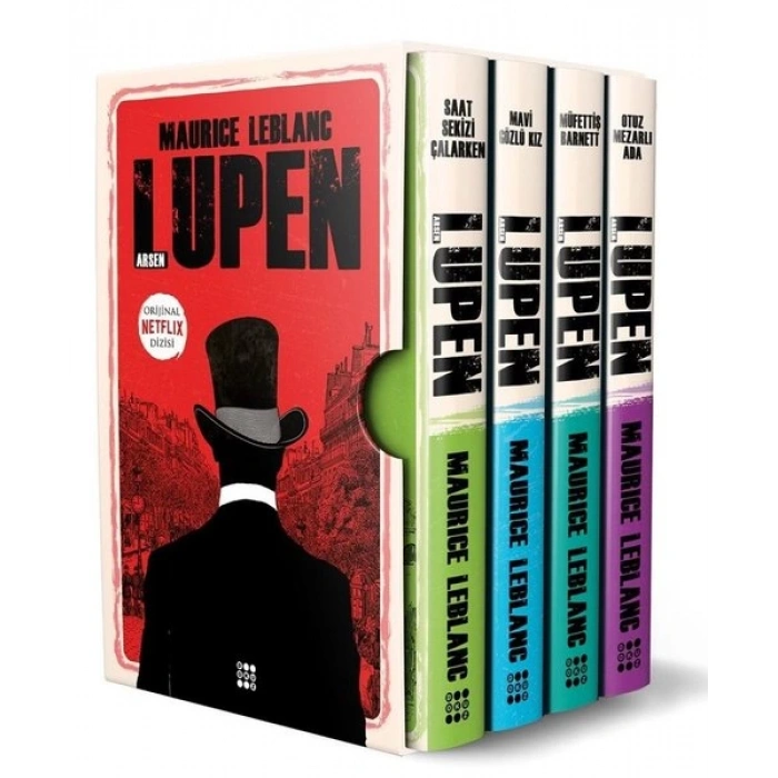 Arsen Lüpen-Kutulu Siyah Set (4 Kitap Takım)
