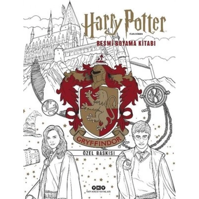 Harry Potter Filmlerinden Resmi Boyama Kitabı – Gryffindor Özel Baskısı
