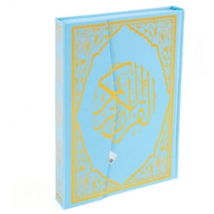 Kuranı Kerim Rahle Boy Bilgisayarlı Mavi Renk Kod:H-12