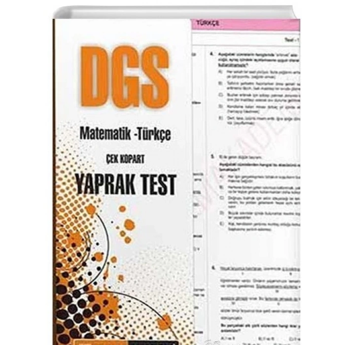 2021 DGS Çek Kopar Yaprak Test Pegem Akademi Yayınları