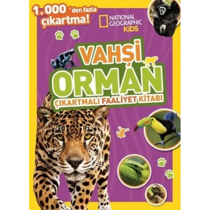 National Geographic Kids Vahşi Orman Çıkartmalı Faaliyet Kitabı