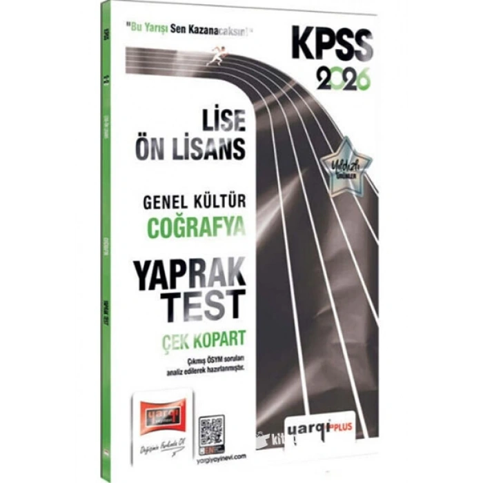 2026 KPSS Lise Ön Lisans Genel Kültür Coğrafya Çek Kopart Yaprak Test