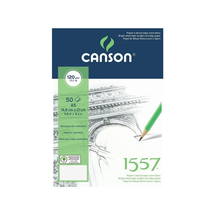 Canson 1557 Eskiz Defteri 120Gr A4 21X29,7Cm 40 Yaprak
