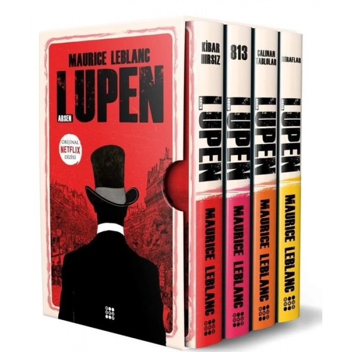 Arsen Lüpen-Kutulu Kırmızı Set (4 Kitap Takım)