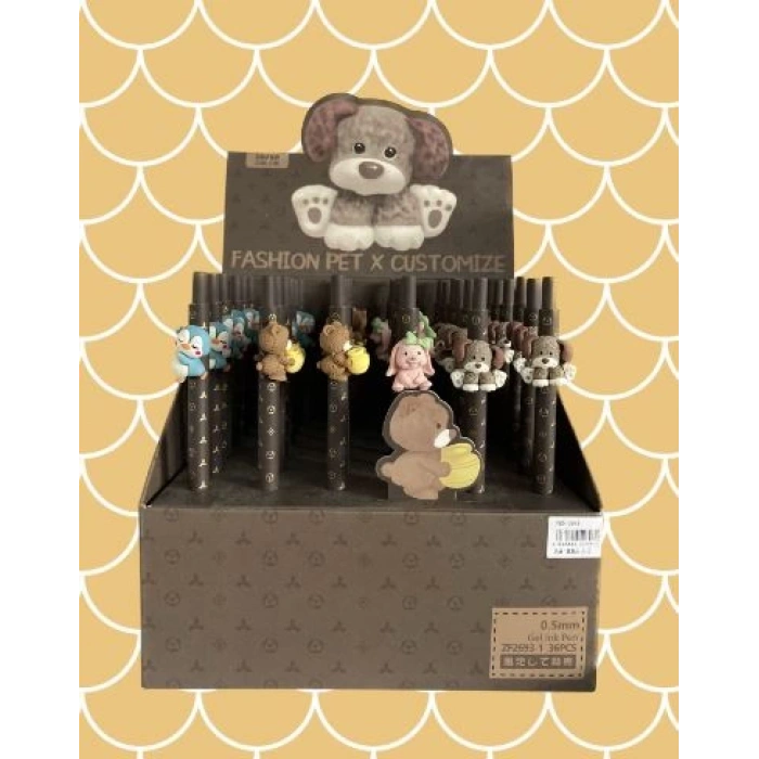 Hayvan Figürlü Jel Kalem 0.5mm