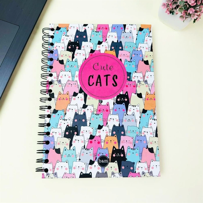 23x16Cm Siyah Yaprak Sketch Book - Eskiz Defteri