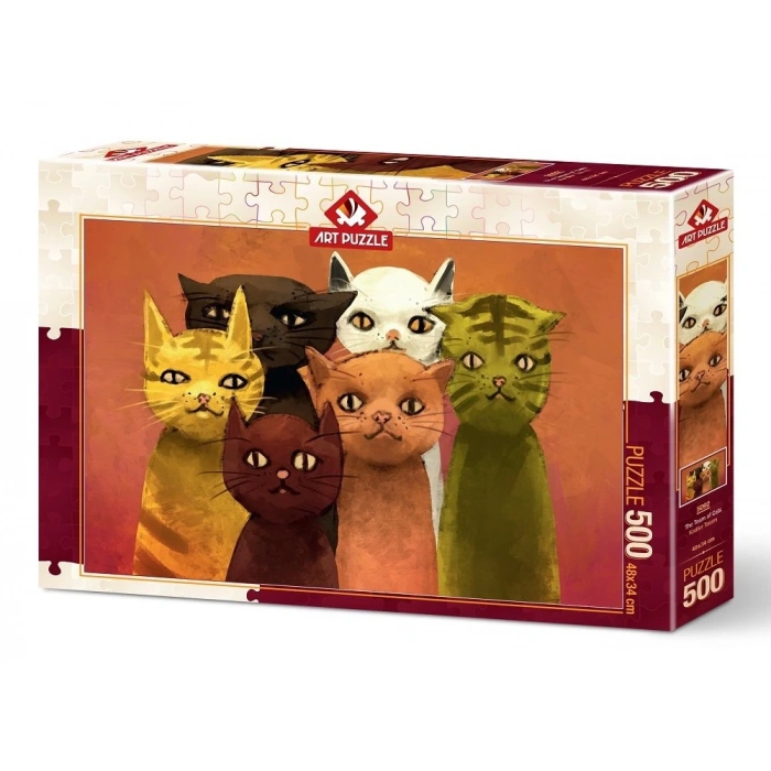 Kediler Takımı 500 Parça Puzzle