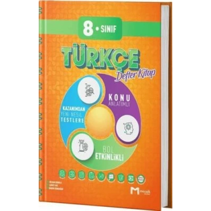 8. Sınıf Türkçe İntro Defter Kitap