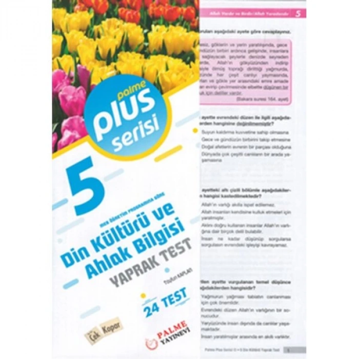 5. Sınıf Plus Serısı Din Kültürü ve Ahlak Bilgisi Yaprak Test