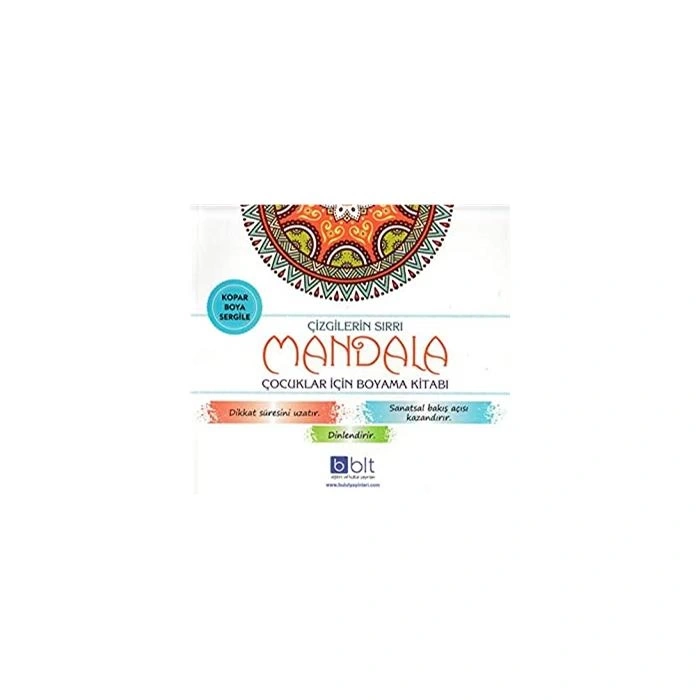 Çizgilerin Sırrı - Mandala Çocuklar İçin Boyama Kitabı