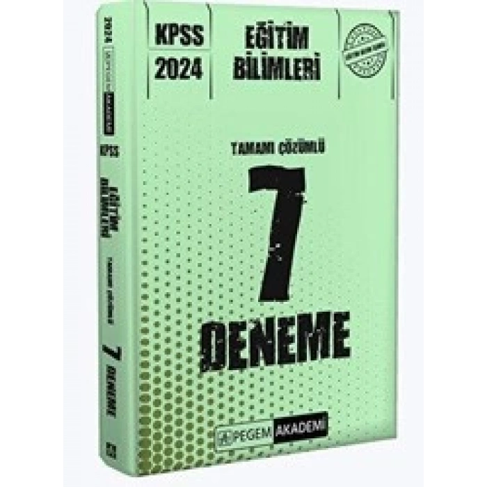 2024 KPSS Eğitim Bilimleri Tamamı Çözümlü 7 Deneme