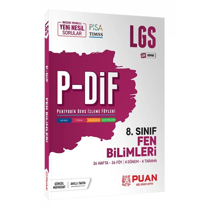 8. Sınıf LGS Fen Bilimleri PDİF Konu Anlatım Föyleri