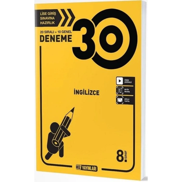 8. Sınıf İngilizce 30lu Deneme