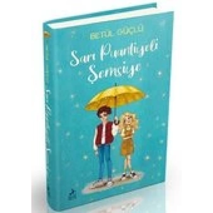 Sarı Puantiyeli Şemsiye (Ciltli)