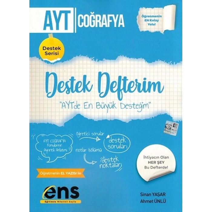 AYT Coğrafya Destek Defterim