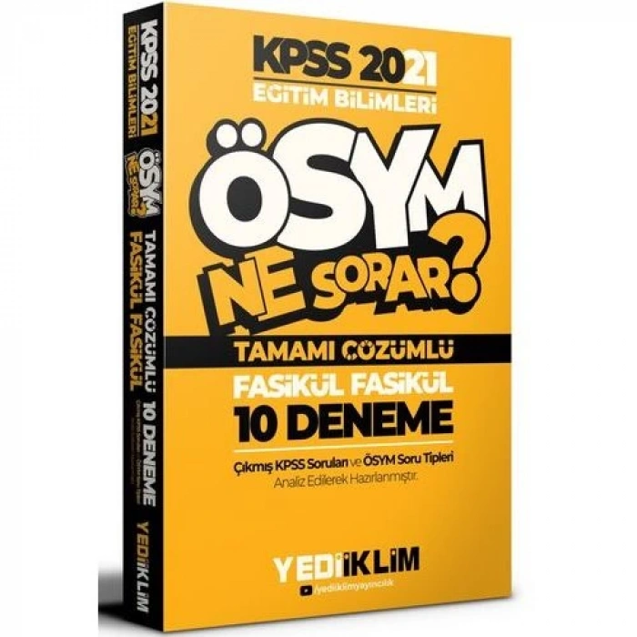 2021 Kpss Eğitim Bilimleri Ösym Ne Sorar Çözümlü 10 Fasikül Deneme