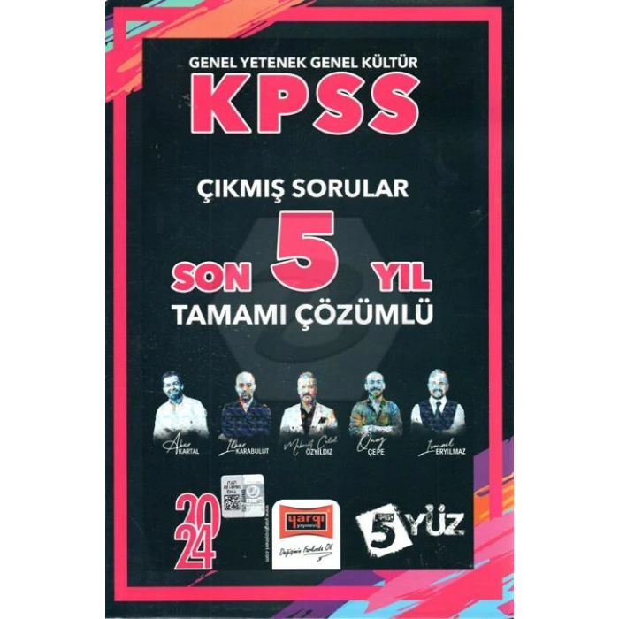 Yargı Kpss Gy Gk Son 5 Yil 5Yüz Çıkmış Sorular-2024