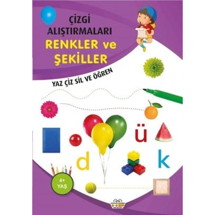 Renkler ve Şekiller - Çizgi Alıştırmaları 4+