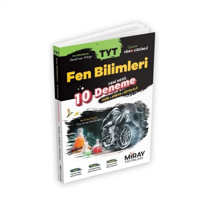 Miray Yayınları TYT Fen Bilimleri Yeni Nesil 10 Deneme