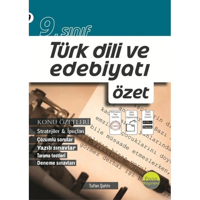 9. Sınıf Türk Dili ve Edebiyatı Özet