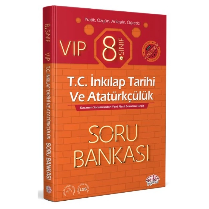 8. Sınıf VIP T.C. İnkılap Tarihi ve Atatürkçülük Soru Bankası