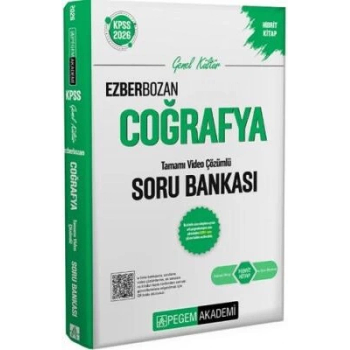 2026 KPSS Genel Yetenek Genel Kültür Ezberbozan Coğrafya Tamamı Video Çözümlü Soru Bankası