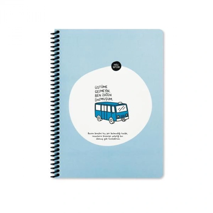 Hisli Şeyler A4 80Yp.Çiz.Spr.Stickerli Def. Üstüme Gelmeyin Ben Zaten Dolmuşum