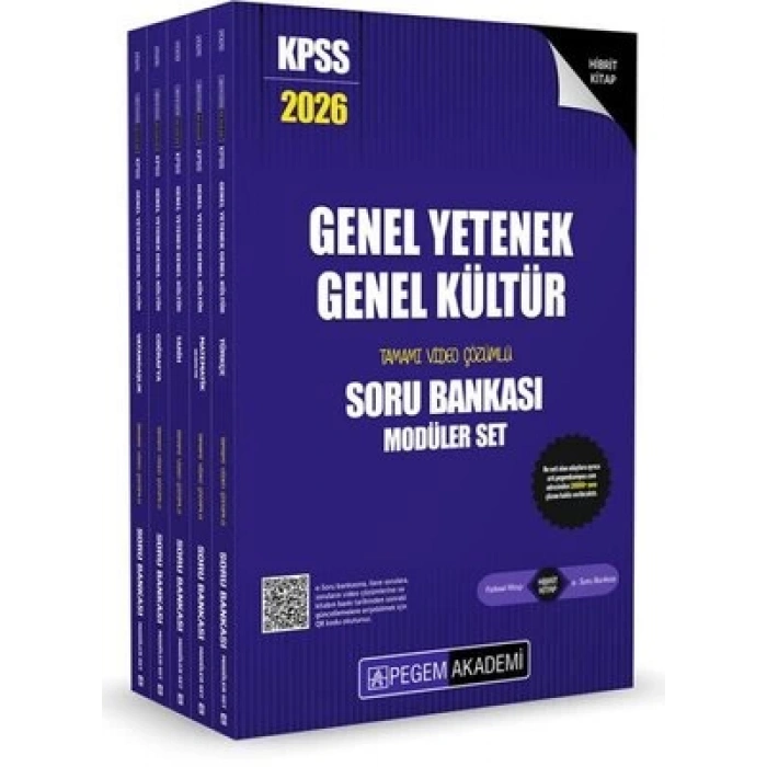 2026 KPSS Genel Yetenek Genel Kültür Soru Bankası Modüler Set Çözümlü