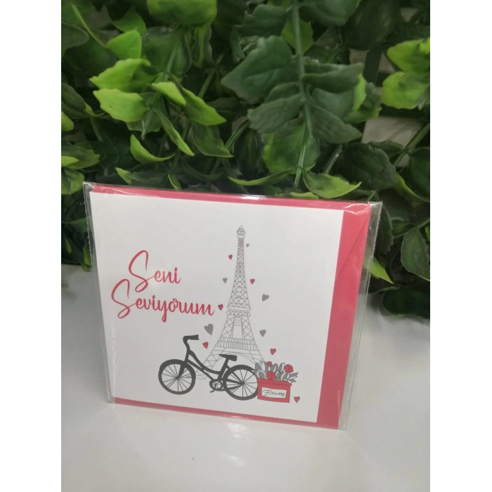 Seni Seviyorum Hediye Kartı-fark