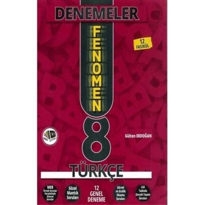 8. Sınıf 1.Dönem Türkçe Fenomen 7 li Deneme