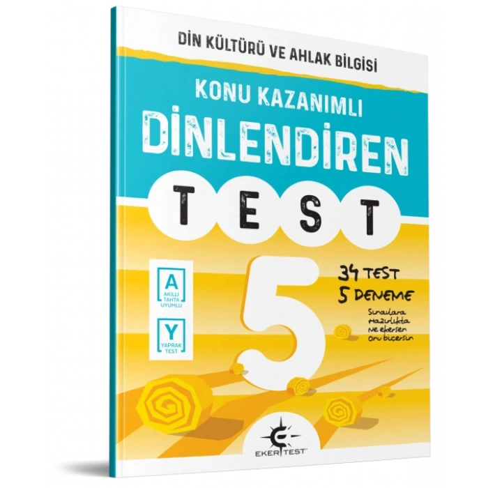 5.Sınıf Din Kültürü ve Ahlak Bilgisi Konu Kaznımlı Dinlendiren Test