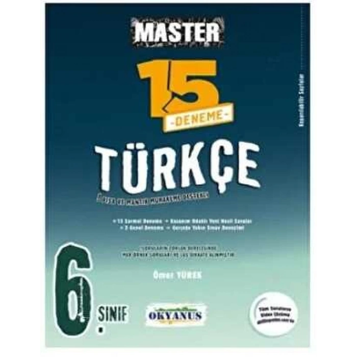 6. Sınıf Master 15 Türkçe Denemesi