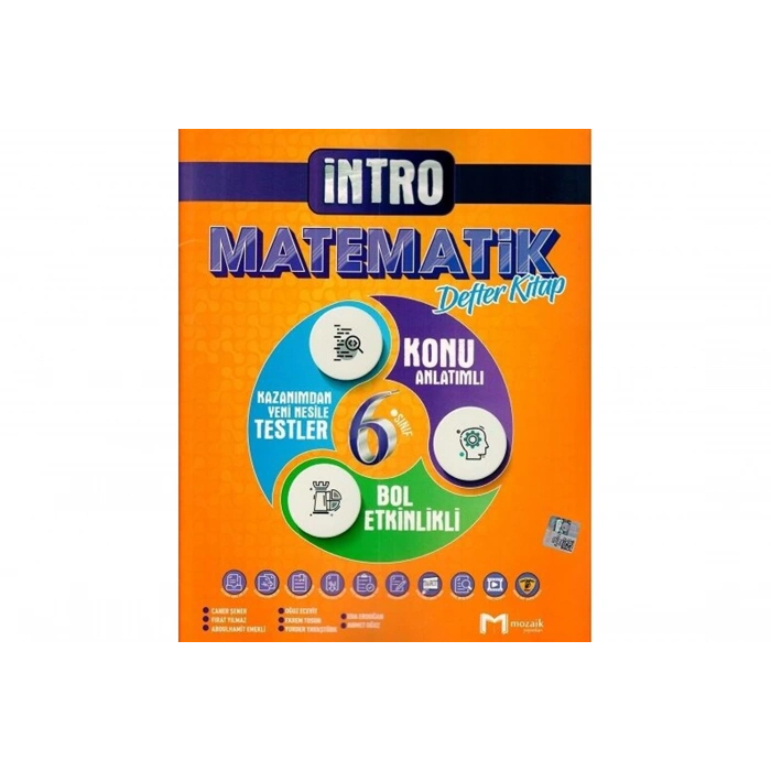 6. Sınıf Matematik İntro Defter Kitap