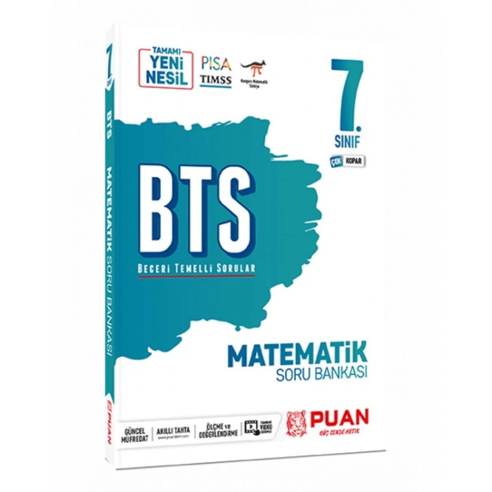 7. Sınıf Matematik BTS Beceri Temelli Soru Bankası Puan Yayınları
