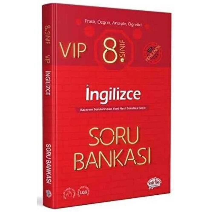 8. Sınıf VIP İngilizce Soru Bankası