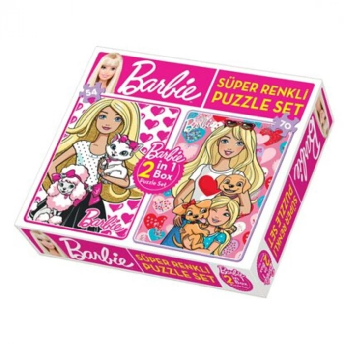 Barbie 2 İn 1 Puzzle Seti