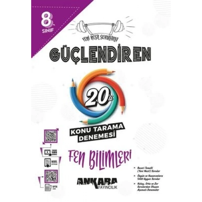 Ankara 8. Sınıf Fen Bilimleri Güçlendiren 20 Ktd