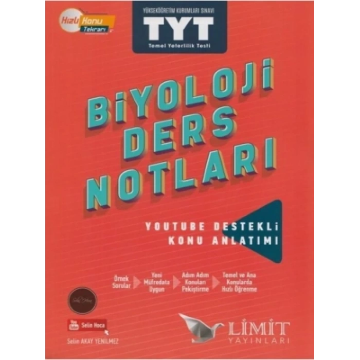 Limit Yayınları Tyt Biyoloji Ders 
Notları