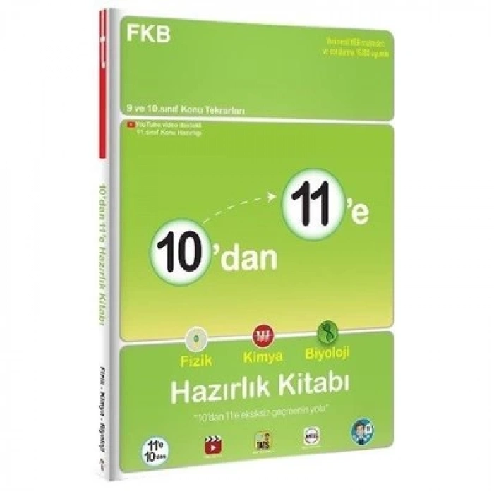 10dan 11e Fizik Kimya Biyoloji Hazırlık Kitabı