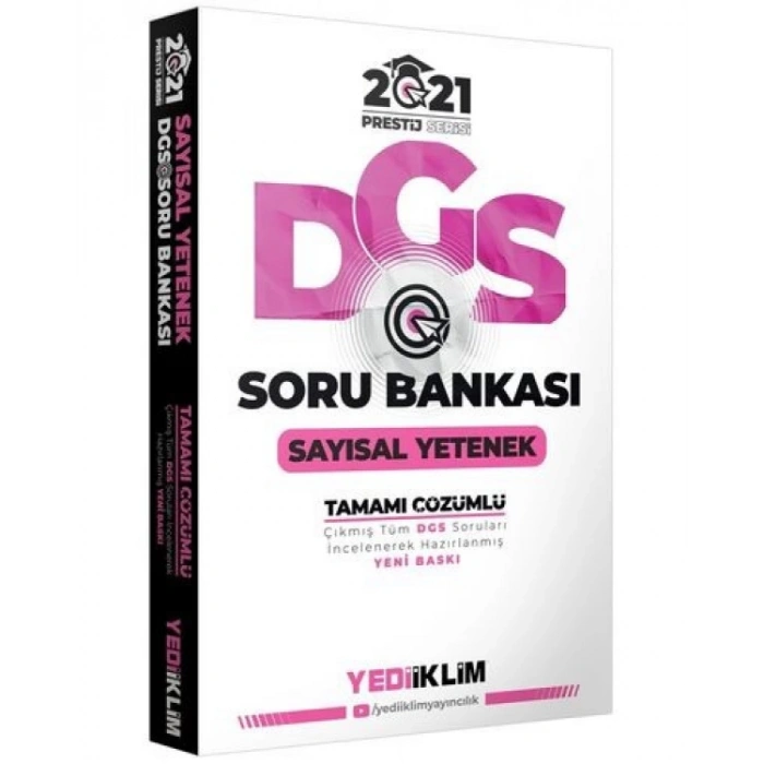 2021 Prestij Serisi DGS Sayısal Yetenek Soru Bankası Yediiklim Yayıncılık
