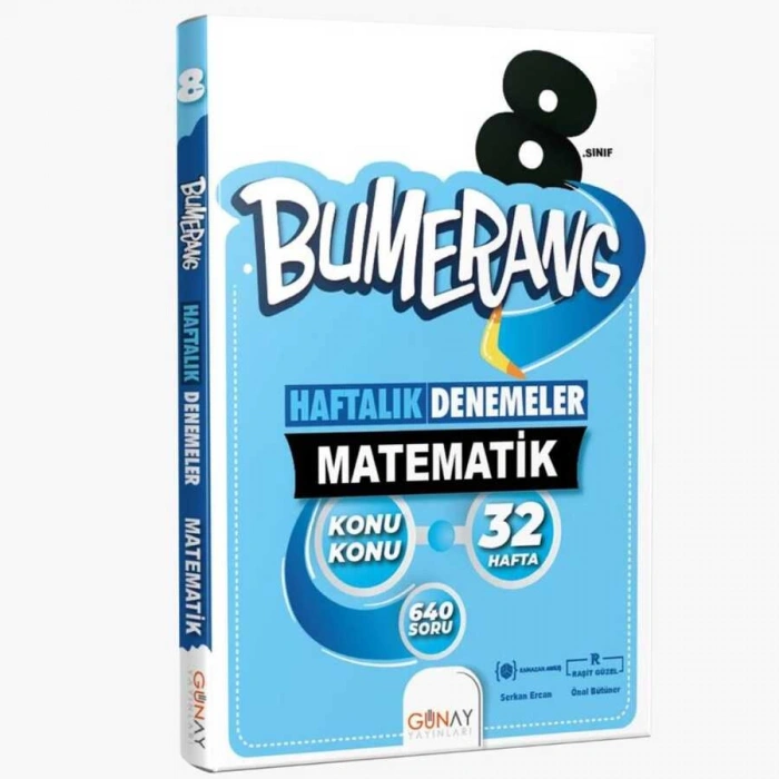 8.Sınıf LGS Bumerang 32 Haftalık Matematik Denemeleri