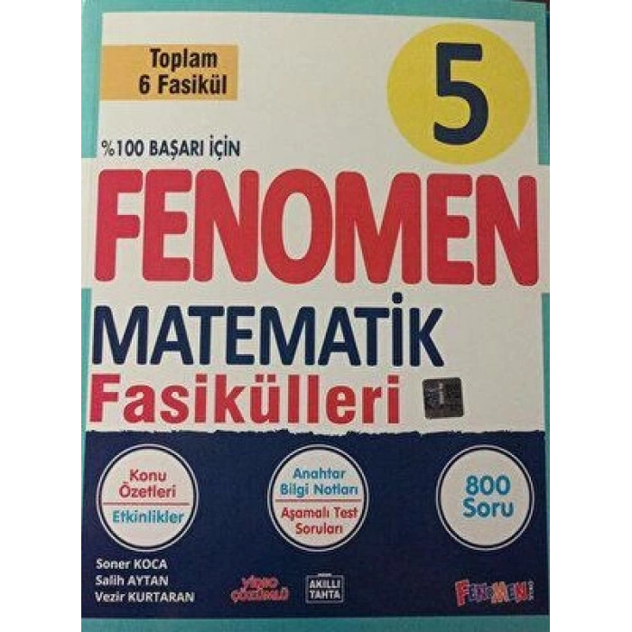 Fenomen 5.Sınıf Matematik Fasikül Seti (1-2-3-4-5-6.Sayılar)