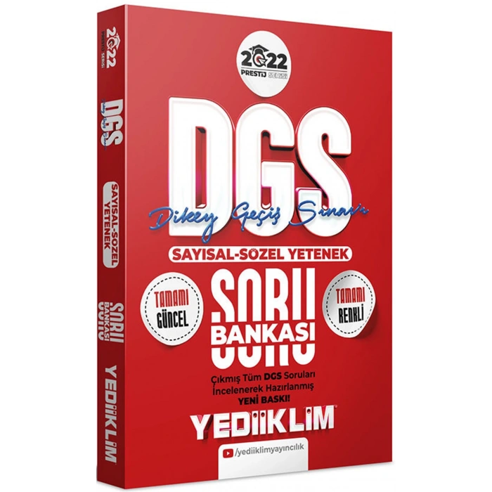 2022 DGS Prestij Serisi Sayısal-Sözel Yetenek Soru Bankası