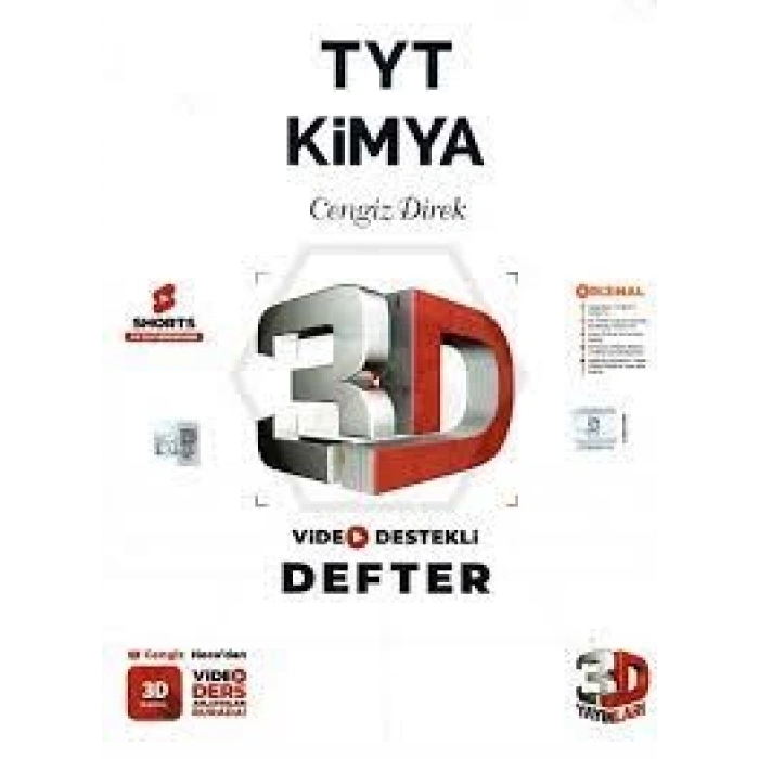 3D YayınlarıTyt Kimya Video Destekli Defter