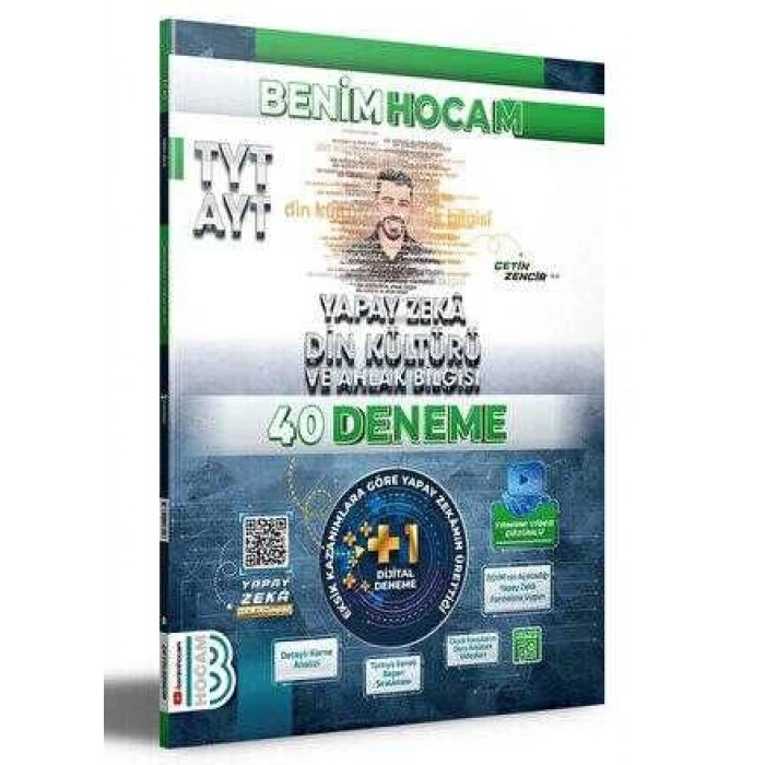 Benim Hocam Yayınları Tyt Yapay Zeka Din Kültürü 40 Deneme
