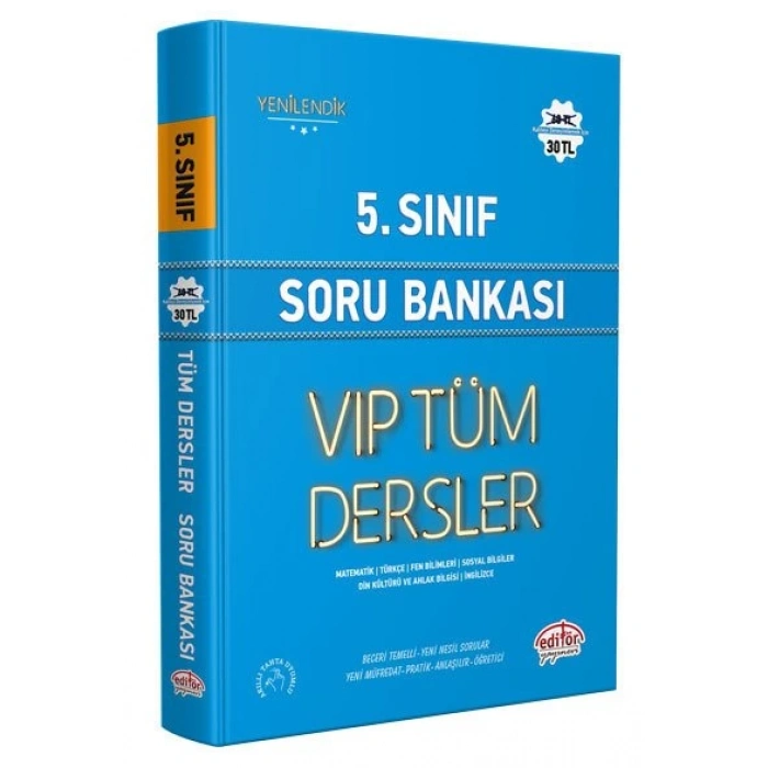 5. Sınıf VIP Tüm Dersler Soru Bankası