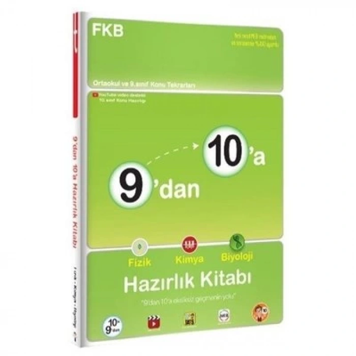 9dan 10a Fizik Kimya Biyoloji Hazırlık Kitabı